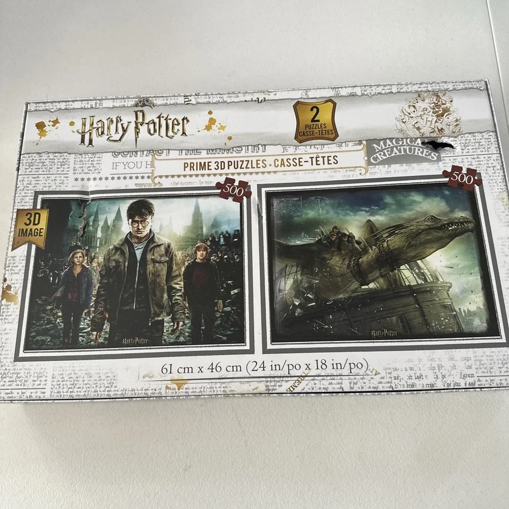 Harry Potter Wizarding World Prime 3D Image 2 puzzles 500pc Each